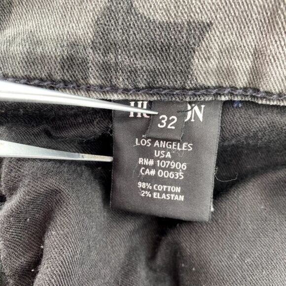 Hudson Jeans Mens 32 x 31* Gray Camo Sartor Slouchy Skinny Button Fly Denim Army - Picture 11 of 16